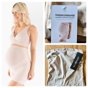 BELLY BANDIT Thighs Disguise Maternity Support Shorts (Nude)